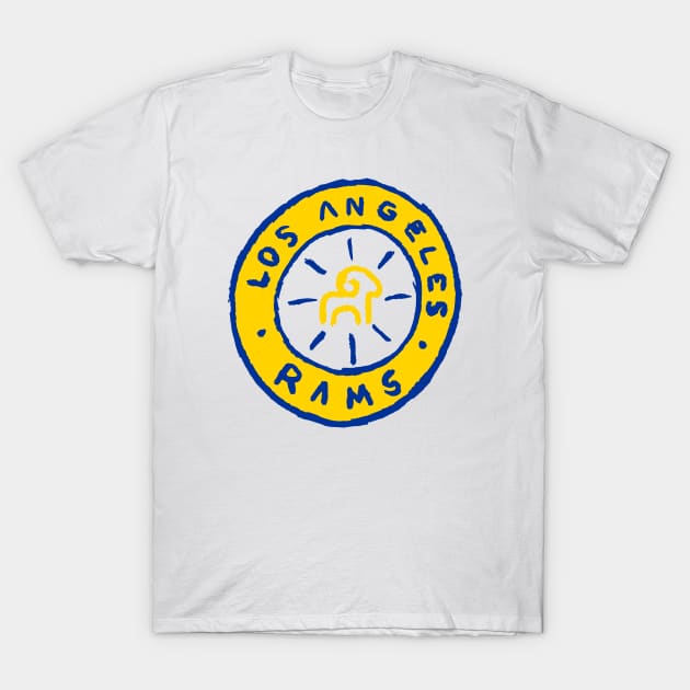 Los Angeles Raaaams 32 T-Shirt by Very Simple Graph